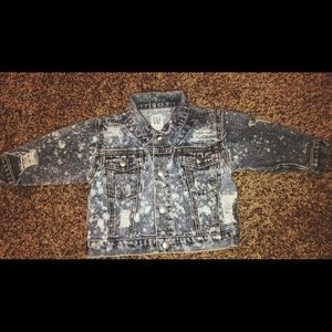 Gap distressed jean jacket.